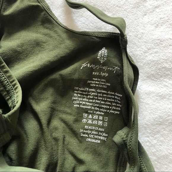 Free People Army Green Good Karma Onesie - Picture 4 of 7